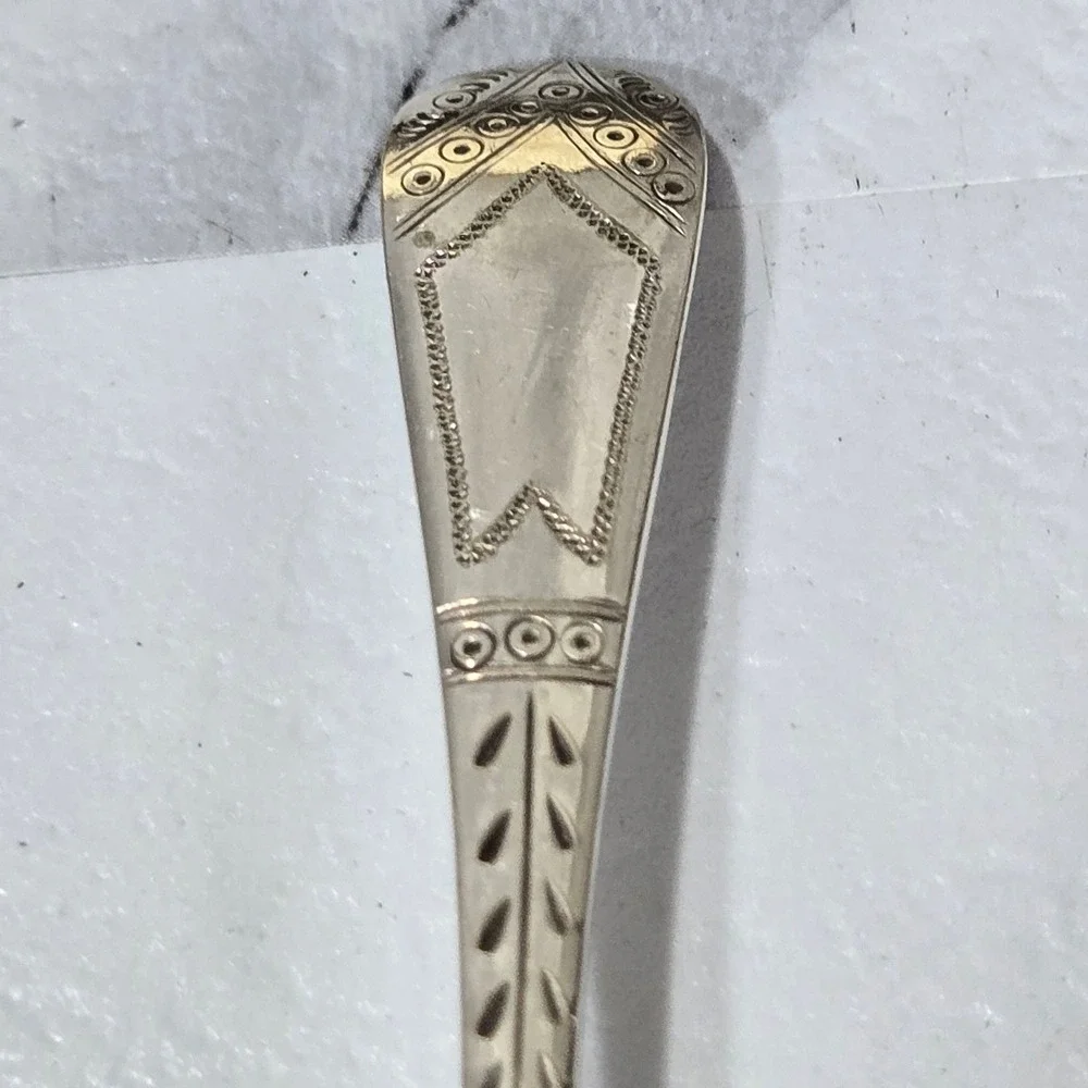 HAMILTON LAIDLAW Victorian Cased Teaspoon Sugar Tong Set 13 Pc Silver Plate